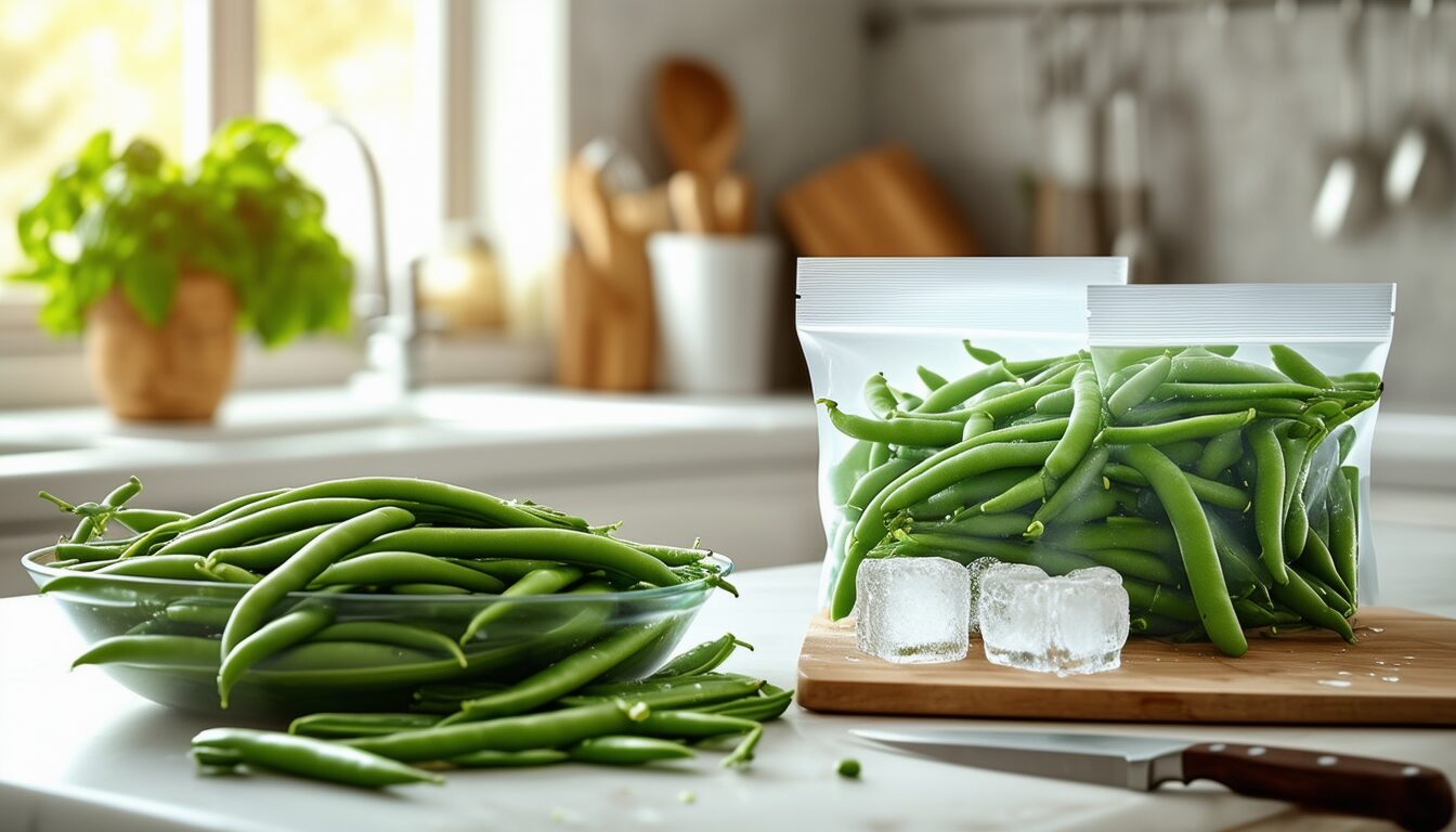 découvrez des astuces faciles et efficaces pour congeler des haricots verts frais tout en préservant leur goût et leurs nutriments. idéal pour profiter de vos légumes pendant toute l'année!