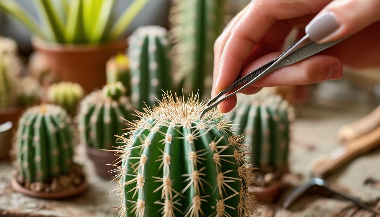 découvrez comment retirer en toute sécurité les épines de cactus et explorez les avantages de choisir un cactus artificiel pour embellir votre intérieur sans tracas.