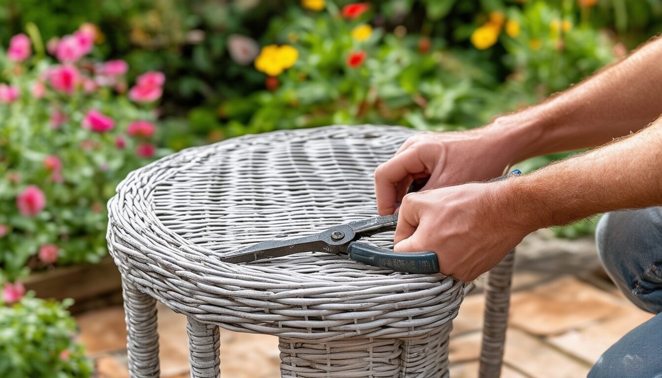 découvrez nos conseils pratiques pour réparer facilement votre fauteuil de jardin en résine tressée. apprenez les techniques essentielles pour restaurer son confort et son esthétique, afin de prolonger sa durée de vie et profiter pleinement de vos espaces extérieurs.