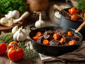 découvrez la recette authentique du boeuf bourguignon, un plat traditionnel français savoureux, préparé avec amour et des ingrédients de qualité. suivez nos étapes simples pour réaliser ce classique de la cuisine bourguignonne qui ravira vos convives. bon appétit!