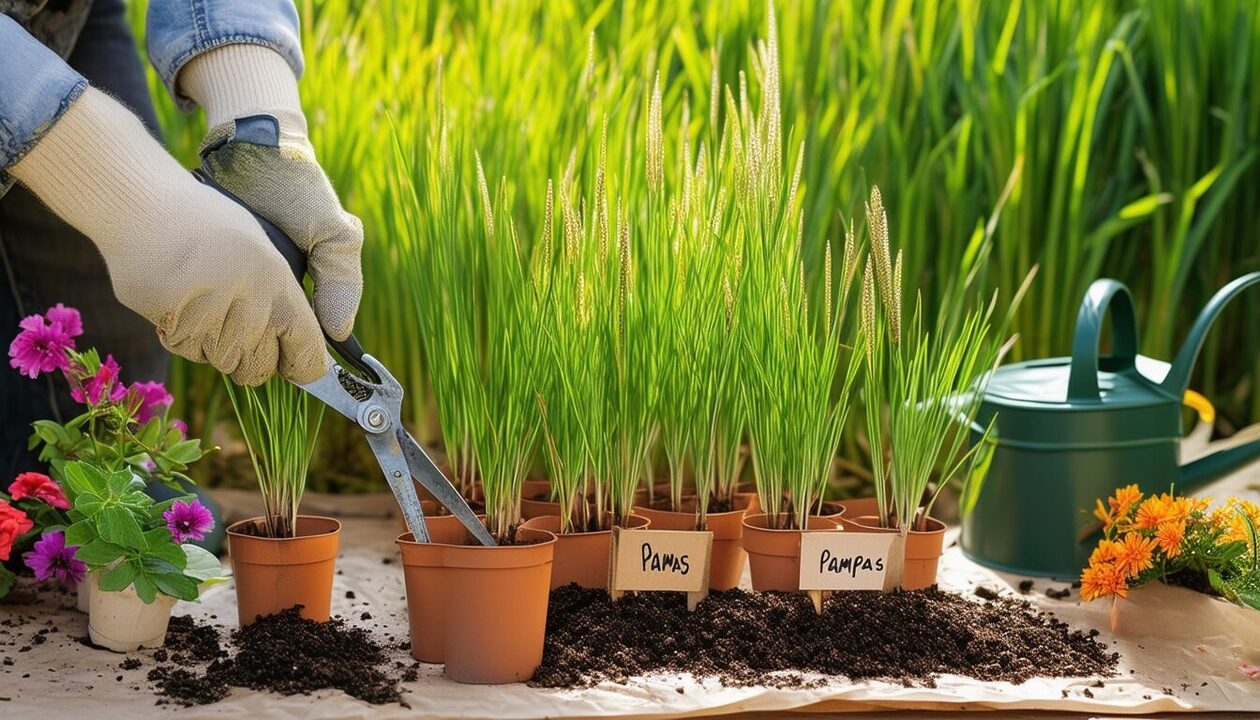 apprenez à bouturer l'herbe de la pampa avec nos conseils pratiques et faciles. découvrez les étapes essentielles pour réussir vos boutures et profiter de cette plante majestueuse dans votre jardin.