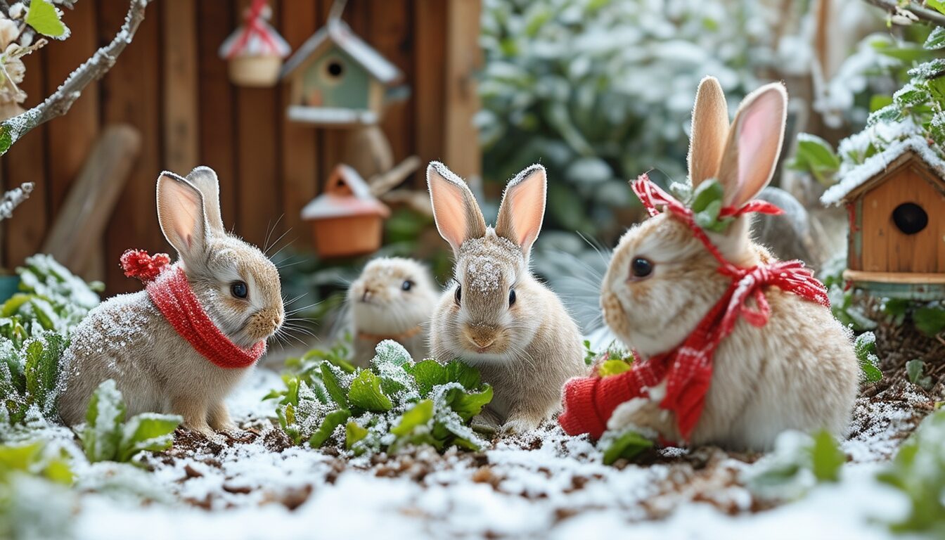 découvrez comment des lapins peuvent contribuer à entretenir votre jardin en hiver. apprenez à utiliser ces animaux précieux pour désherber et enrichir le sol, tout en profitant de leur compagnie. un jardin en bonne santé même pendant les mois froids grâce à nos astuces pratiques.