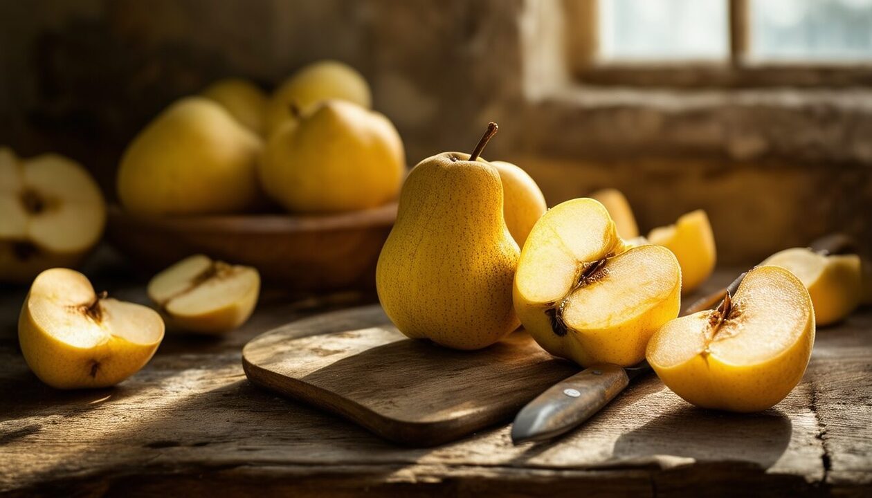 découvrez pourquoi le coing, bien que délicieux, ne se consomme pas cru. explorez ses propriétés, les raisons de son goût amer et les meilleures façons de le préparer pour en apprécier toutes les saveurs!