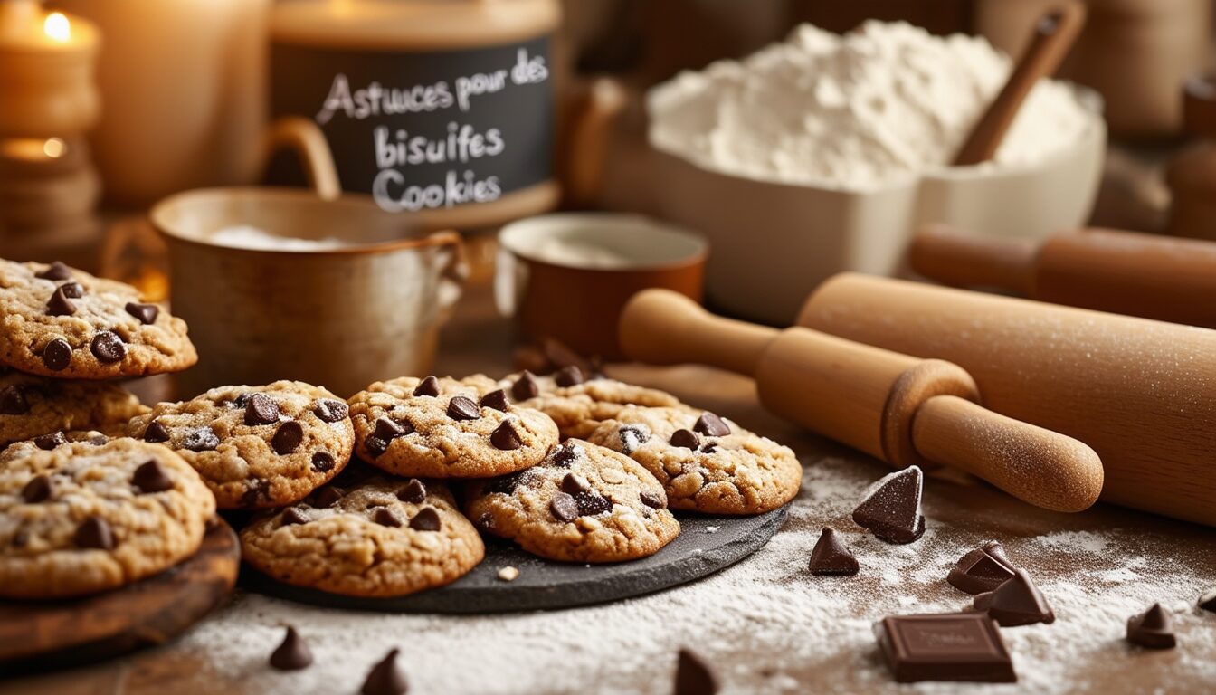 découvrez notre délicieuse recette de cookies et nos astuces infaillibles pour réaliser des biscuits parfaits à chaque fois. idéale pour les gourmands, cette recette vous guide pas à pas vers des cookies moelleux et savoureux, parfaits pour le goûter ou en dessert.