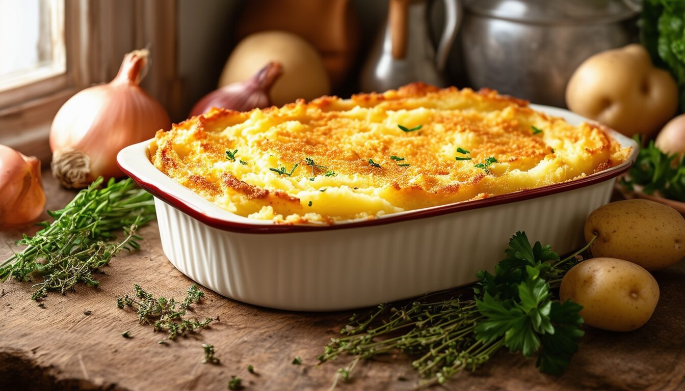 découvrez notre délicieuse recette de hachis parmentier, un plat réconfortant et simple à réaliser. idéal pour régaler toute la famille, ce classique de la cuisine française allie purée onctueuse et viande savoureuse. suivez nos étapes faciles pour un résultat succulent !