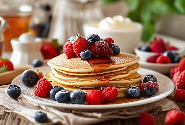 découvrez notre délicieuse recette de pancakes accompagnée d'astuces et de conseils pour réaliser des pancakes parfaits à chaque coup. que vous soyez novice ou expert en cuisine, nos recommandations vous aideront à obtenir des pancakes moelleux et savoureux, idéals pour un petit-déjeuner gourmand ou un brunch entre amis.