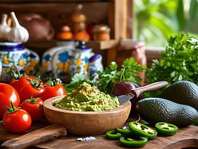 découvrez notre recette authentique de guacamole, un incontournable de la cuisine mexicaine. apprenez à préparer ce délicieux dip à base d'avocat, de citron, et d'épices, idéal pour accompagner vos repas ou vos apéritifs.