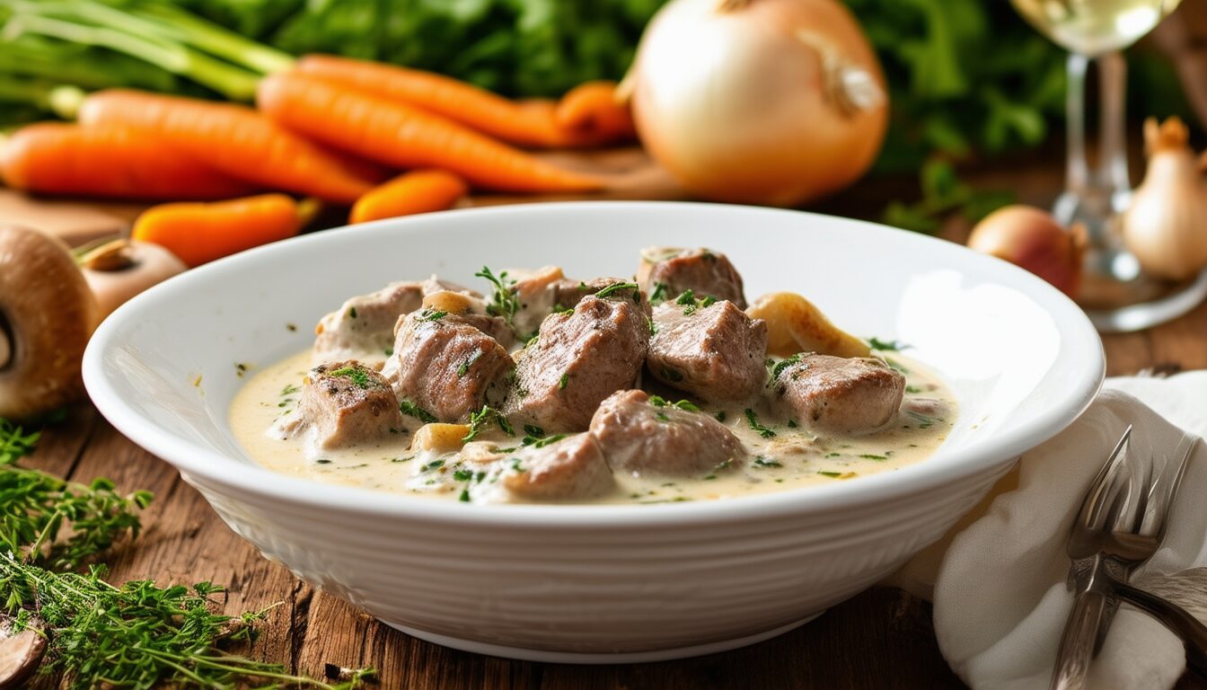 découvrez notre recette traditionnelle de blanquette de veau, agrémentée de conseils et d'astuces pour réussir ce plat savoureux. apprenez à cuisiner ce classique de la cuisine française et à ravir vos convives avec une blanquette tendre et délicieuse.