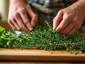 découvrez dans cette vidéo les meilleures astuces pour effeuiller le thym frais facilement et rapidement. apprenez des techniques pratiques pour profiter de la saveur de cette herbe aromatique dans vos plats.