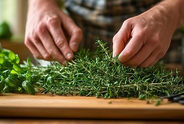 découvrez dans cette vidéo les meilleures astuces pour effeuiller le thym frais facilement et rapidement. apprenez des techniques pratiques pour profiter de la saveur de cette herbe aromatique dans vos plats.