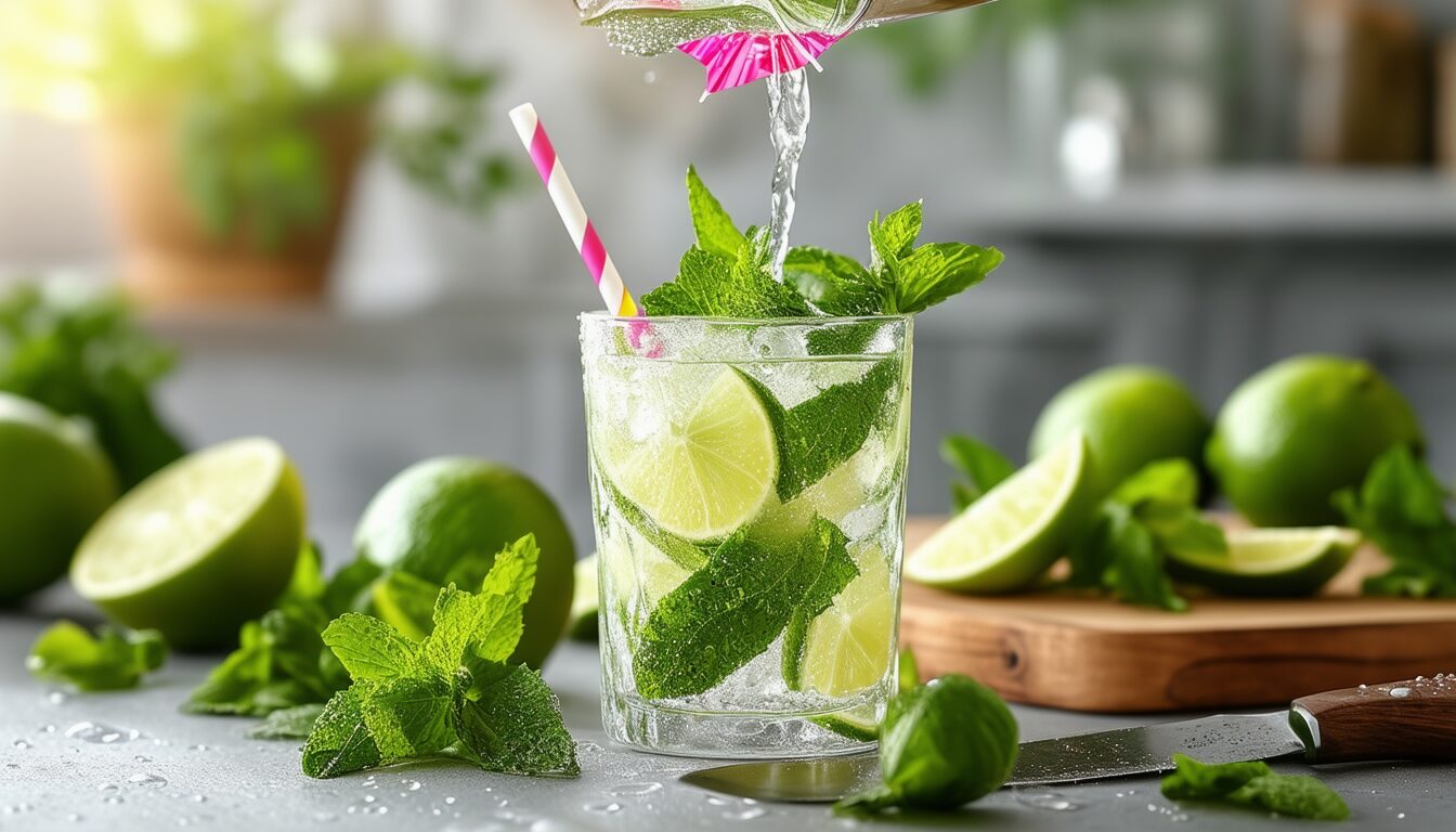 découvrez notre recette simple et rapide pour préparer un délicieux mojito. apprenez à mélanger menthe, lime, sucre et rhum pour savourer ce cocktail rafraîchissant parfait pour vos soirées d'été.